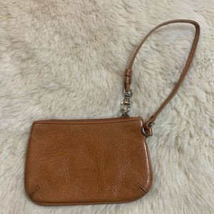 Latico Brown Leather Wristlet 